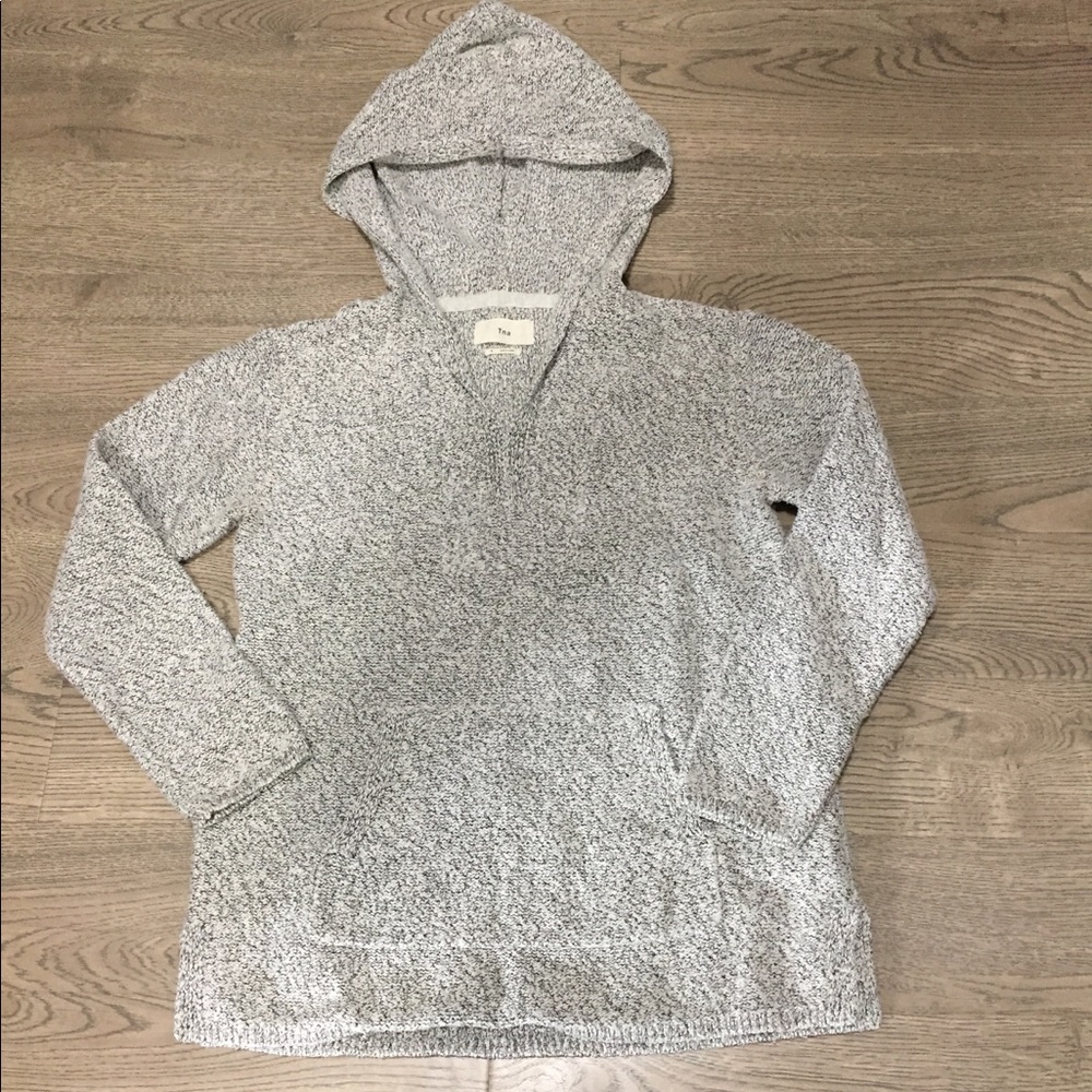 TNA Clarion hoodie Small GUC Marled Grey